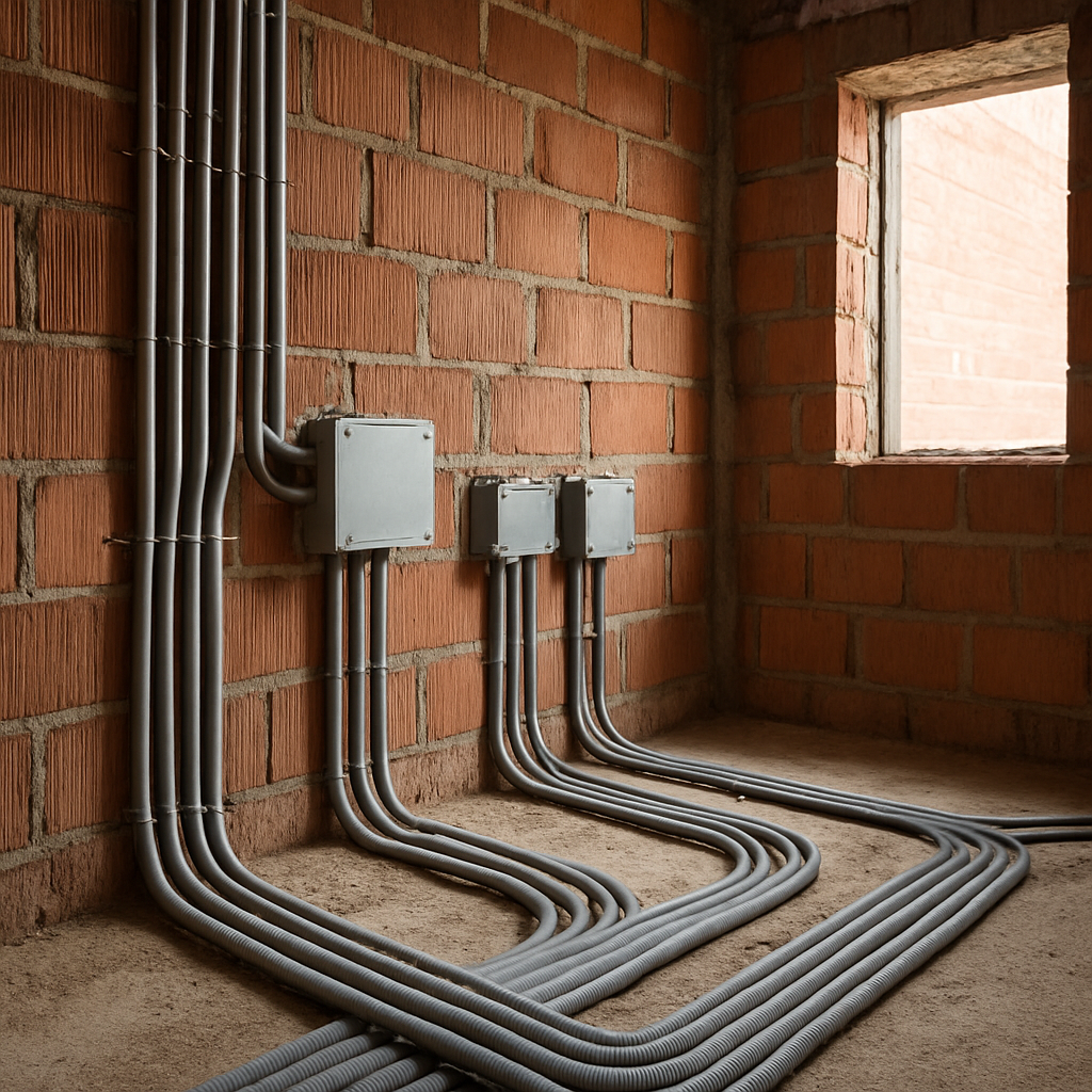 Instalație electrică la roșu